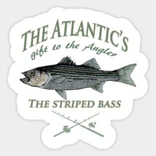 The Atlantic Finest The Striped Bass Sticker